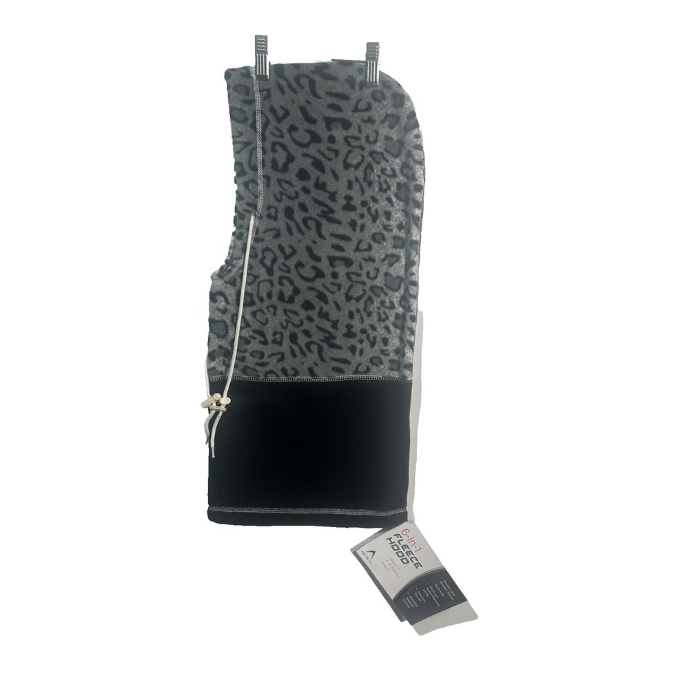womens fleece hood OSFM reversible hood bag beanie scarf neck wrap